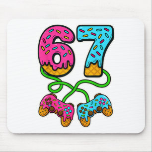 67 Eis-Drip-Meme-Gamer Six Seven Gen Alpha S Mousepad