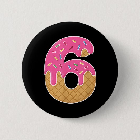 67 Eis-Drip-Meme Lustig 6 7 Halloween-Kostüm Button (Vorderseite)
