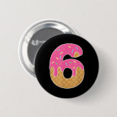 67 Eis-Drip-Meme Lustig 6 7 Halloween-Kostüm Button (Vorne & Hinten)