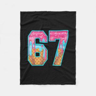 67 Eis-Drip-Meme Lustig Sechs Sieben Lustige Zahl Fleecedecke