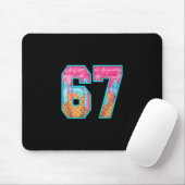 67 Eis-Drip-Meme Lustig Sechs Sieben Lustige Zahl Mousepad (Mit Mouse)