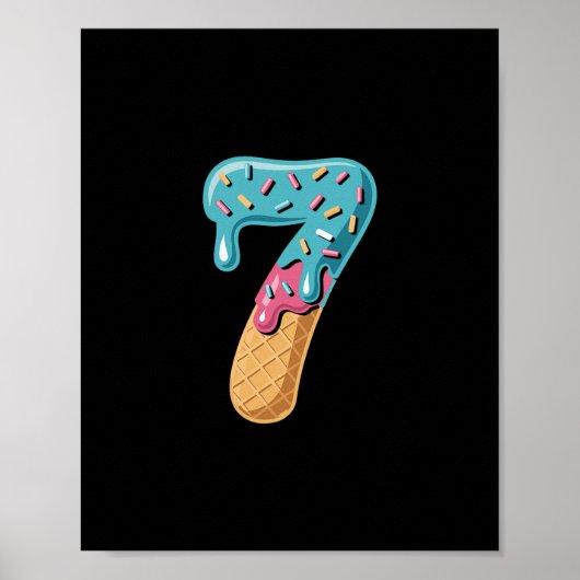 67 Eis-Drip-Meme Lustig Sechs Sieben Passendes Pa Poster (Vorne)