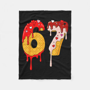 67 Eis-Drip-Meme Lustig Sechs Sieben Valentinstag  Fleecedecke
