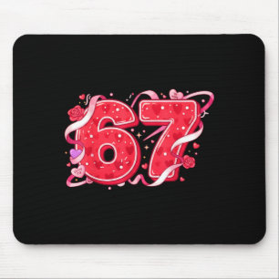 67 Eis-Drip-Meme Lustig Sechs Sieben Valentinstag  Mousepad