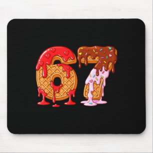67 Eis-Drip-Meme Lustig Sechs Sieben Valentinstag  Mousepad