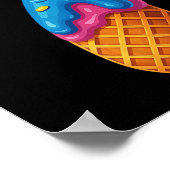 67 Eis-Drip-Meme Lustig Six Seven Gen-Alpha C Poster (Ecke)