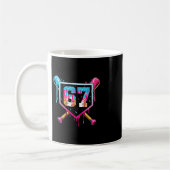 67 Eis-Drip-Meme Lustig Six Seven Gen Alpha ( Kaffeetasse (Links)