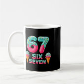 67 Eis-Drip-Meme Lustig Six Seven Gen Alpha S Kaffeetasse (Links)