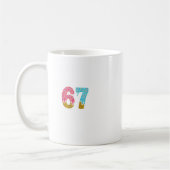 67 Eis-Drip-Meme Lustig Six Seven Gen Alpha S Kaffeetasse (Links)