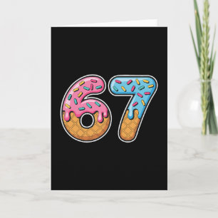67 Eis-Drip-Meme Lustig Six Seven Gen Alpha S Karte