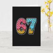 67 Eis-Drip-Meme Lustig Six Seven Gen Alpha S Karte (Gelbe Blume)