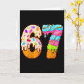 67 Eis-Drip-Meme Lustig Six Seven Gen Alpha S Karte (Gelbe Blume)