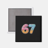 67 Eis-Drip-Meme Lustig Six Seven Gen Alpha S Magnet (Vorderseite/Rückseite)