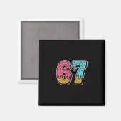 67 Eis-Drip-Meme Lustig Six Seven Gen Alpha S Magnet (Vorderseite/Rückseite)