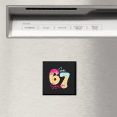 67 Eis-Drip-Meme Lustig Six Seven Gen Alpha S Magnet (In Situ (Geschirrspüler))