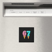 67 Eis-Drip-Meme Lustig Six Seven Gen Alpha S Magnet (In Situ (Geschirrspüler))