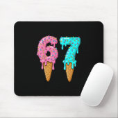 67 Eis-Drip-Meme Lustig Six Seven Gen Alpha S Mousepad (Mit Mouse)
