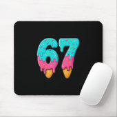 67 Eis-Drip-Meme Lustig Six Seven Gen Alpha S Mousepad (Mit Mouse)