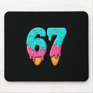 67 Eis-Drip-Meme Lustig Six Seven Gen Alpha S Mousepad