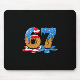 67 Eis-Drip-Meme Lustig Six Seven Gen Alpha S Mousepad