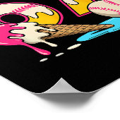 67 Eis-Drip-Meme Lustig Six Seven Gen Alpha S Poster (Ecke)