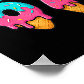 67 Eis-Drip-Meme Lustig Six Seven Gen Alpha S Poster (Ecke)