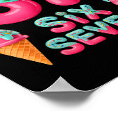 67 Eis-Drip-Meme Lustig Six Seven Gen Alpha S Poster (Ecke)
