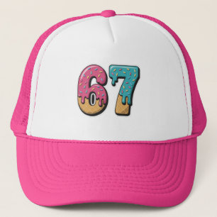67 Eis-Drip-Meme Lustig Six Seven Gen Alpha Truckerkappe