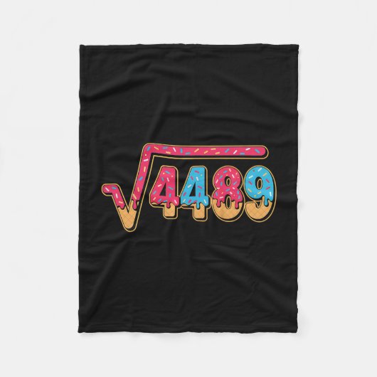 67 Eis-Drip-Meme-Mathe-Lehrer-Schule-Quadrat  Fleecedecke (Vorderseite)