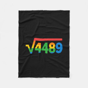 67 Eis-Drip-Meme Quadratwurzel 4489 Fleecedecke