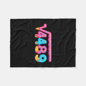 67 Eis-Drip-Meme Quadratwurzel 4489 Gen Alpha Fleecedecke (Vorderseite (Horizontal))