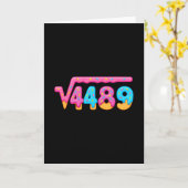 67 Eis-Drip-Meme Quadratwurzel 4489 Gen Alpha Karte (Gelbe Blume)
