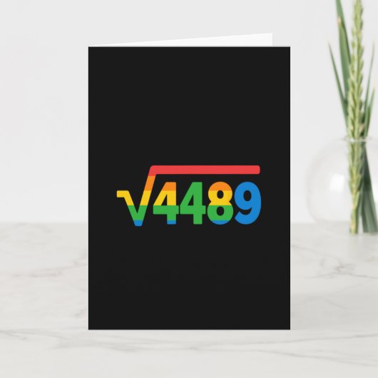 67 Eis-Drip-Meme Quadratwurzel 4489 Karte (Vorderseite)