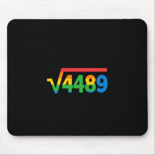67 Eis-Drip-Meme Quadratwurzel 4489 Mousepad