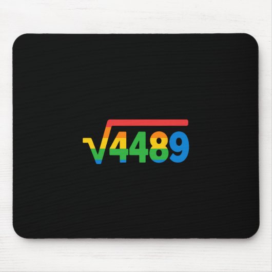 67 Eis-Drip-Meme Quadratwurzel 4489  Mousepad (Vorne)