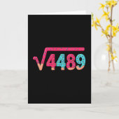 67 Eis-Drip-Meme Quadratwurzel 4489 Slang Math Karte (Gelbe Blume)