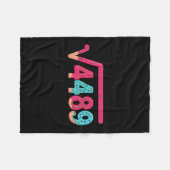 67 Eis-Drip-Meme Quadratwurzel 4489 Slang Mathe Fleecedecke (Vorderseite (Horizontal))