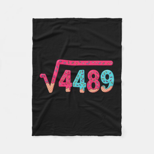 67 Eis-Drip-Meme Quadratwurzel 4489 Slang Mathe Fleecedecke (Vorderseite)