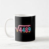 67 Eis-Drip-Meme Quadratwurzel 4489 Slang Mathe Kaffeetasse (Links)