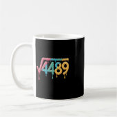 67 Eis-Drip-Meme Quadratwurzel 4489 Slang Mathe Kaffeetasse (Links)