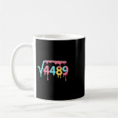 67 Eis-Drip-Meme Quadratwurzel 4489 Slang Mathe Kaffeetasse (Links)