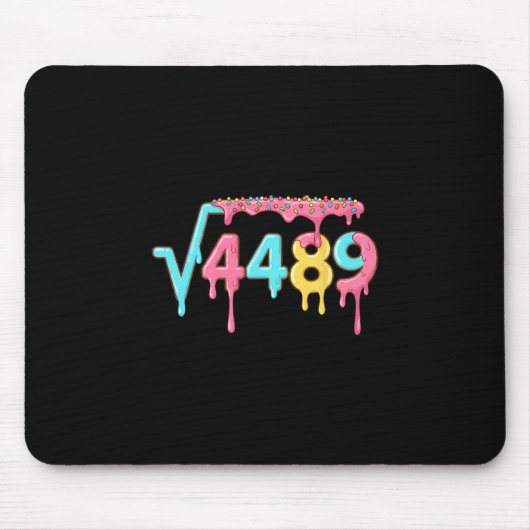 67 Eis-Drip-Meme Quadratwurzel 4489 Slang Mathe Mousepad (Vorne)