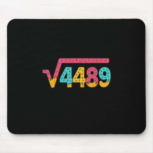 67 Eis-Drip-Meme Quadratwurzel 4489 Slang Mathe Mousepad (Vorne)
