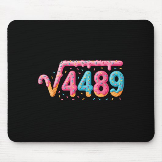 67 Eis-Drip-Meme Quadratwurzel 4489 Slang Mathemat Mousepad (Vorne)