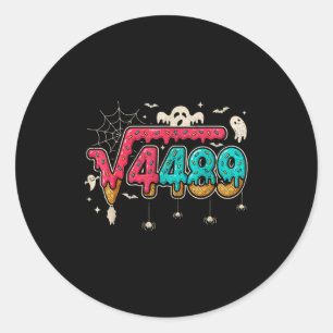 67 Eis-Drip-Meme Quadratwurzel 4489 Slang Mathemat Runder Aufkleber