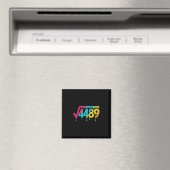 67 Eis Drip Meme Quadratwurzel 4489 Slang Tee Magnet (In Situ (Geschirrspüler))
