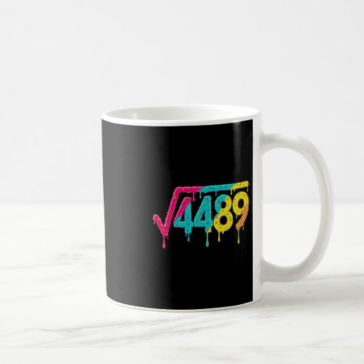67 Eis-Drip-Meme Quadratwurzel 4489 Slang-Teetasse Kaffeetasse (Rechts)