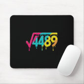 67 Eis-Drip-Meme Quadratwurzel 4489 Slang-Teetasse Mousepad (Mit Mouse)