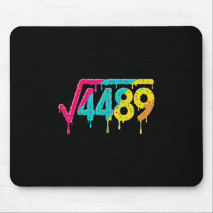 67 Eis-Drip-Meme Quadratwurzel 4489 Slang-Teetasse Mousepad
