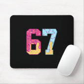 67 Eis-Drip-Meme Six Seven Gen Alpha Slang 1 Mousepad (Mit Mouse)